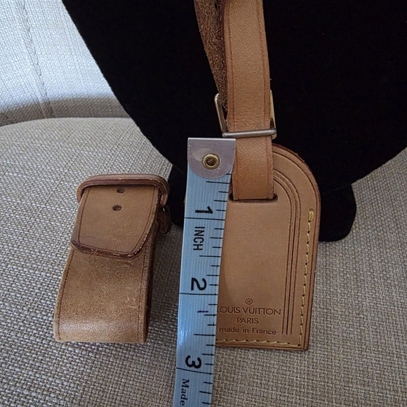 Louis Vuitton Brown Leather Luggage Tag - Picture 4 of 4